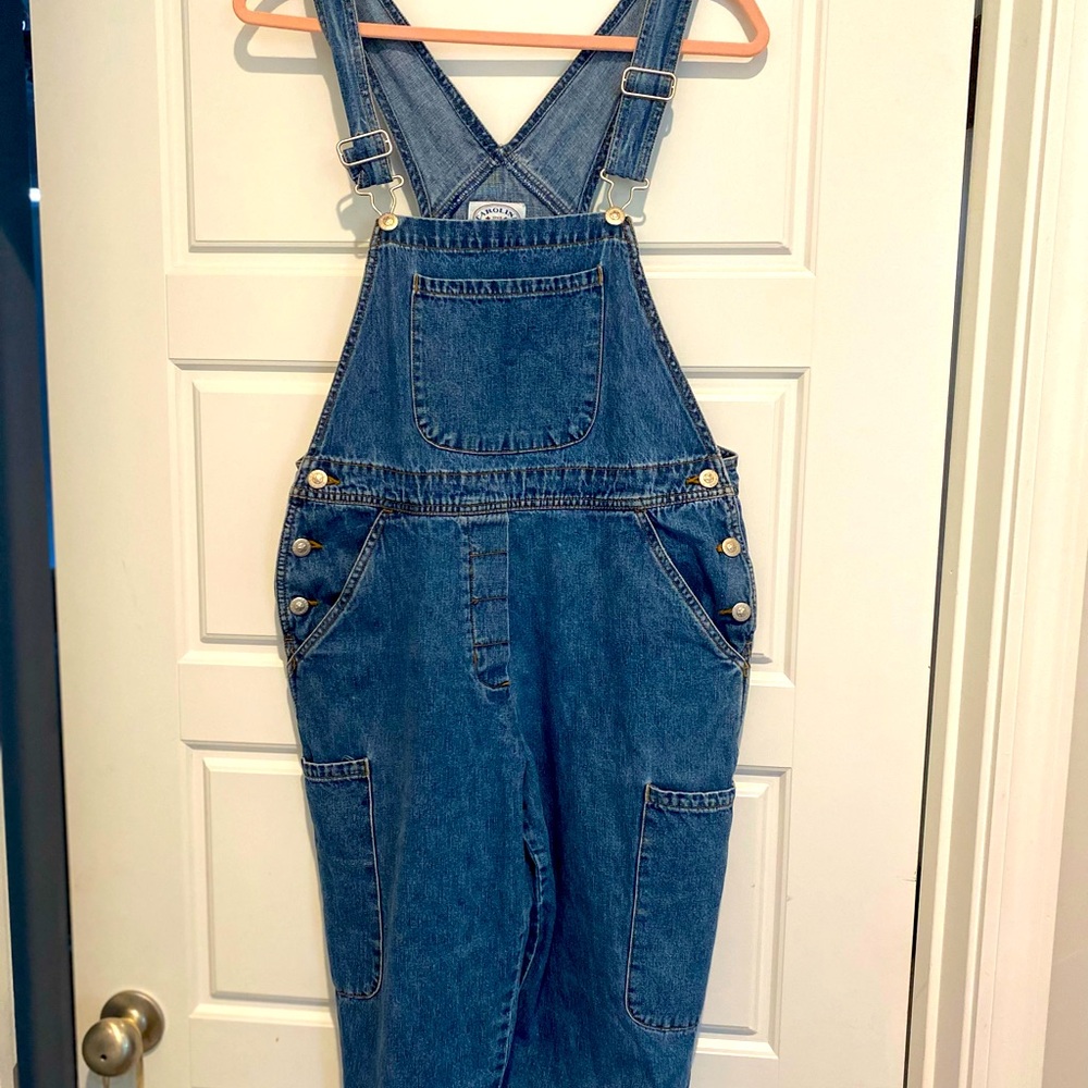 Carolina Blues, Denim overalls, Medium, knee length, great condition